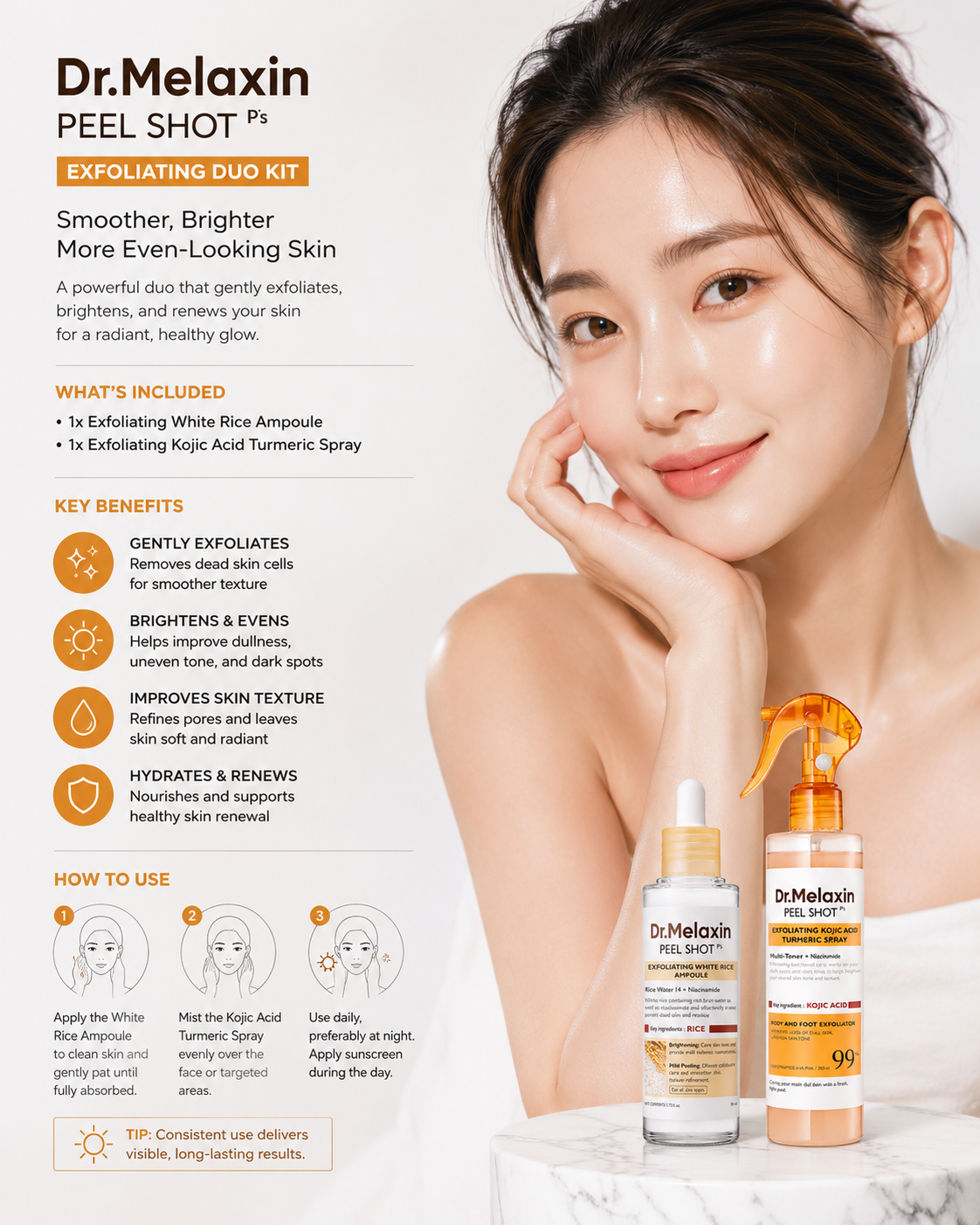Body & Face Peel Shot Duo