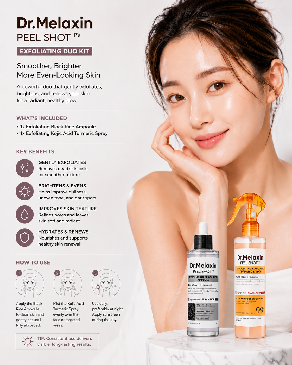 Body & Face Peel Shot Duo