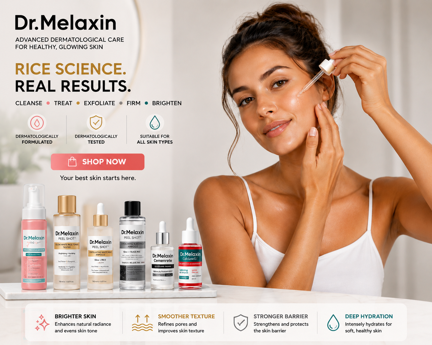 Dr. Melaxin Glow Rice Glass Skin Premium Kit