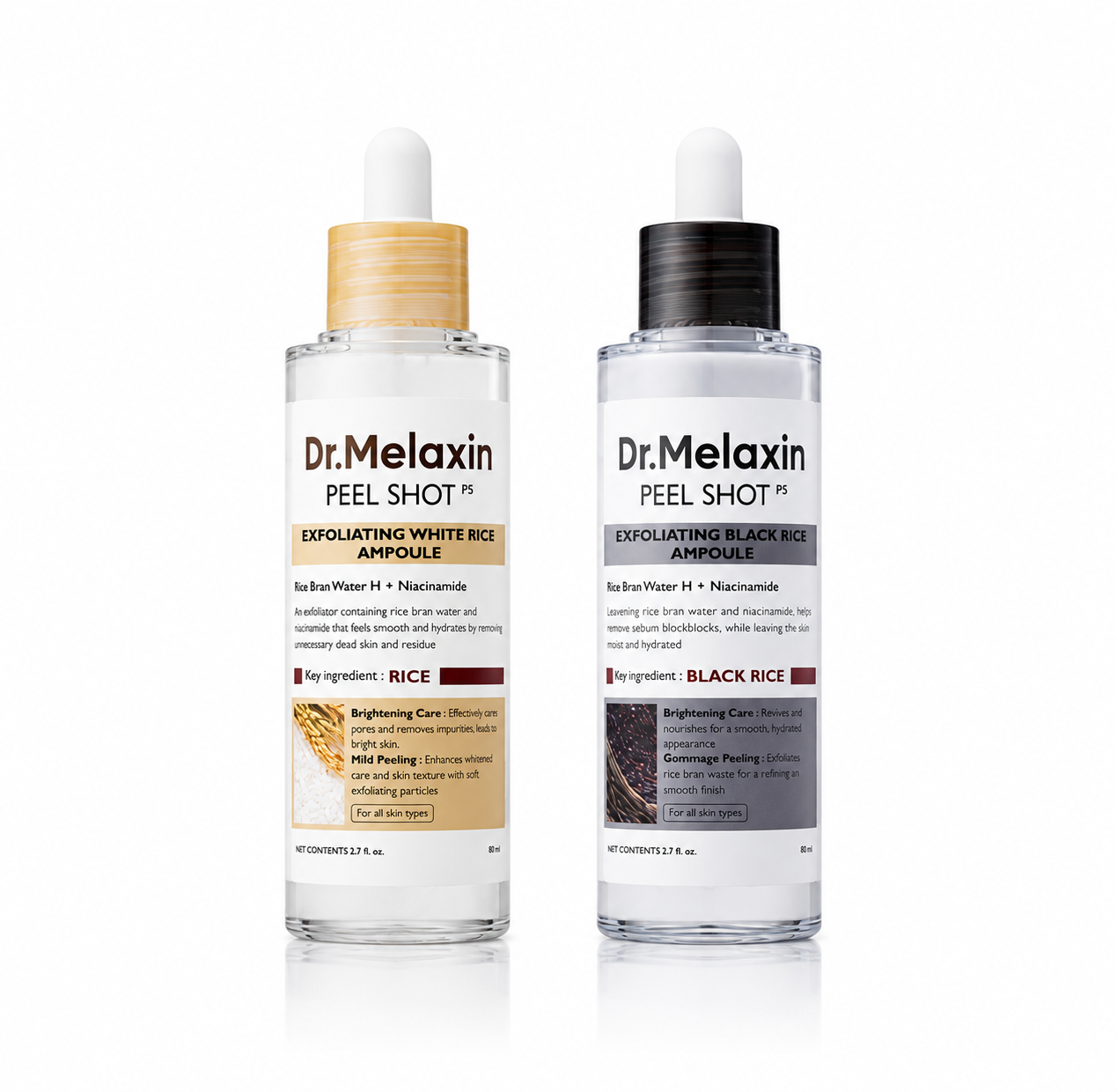 Dr. Melaxin Rice Peel Ampoule Duo