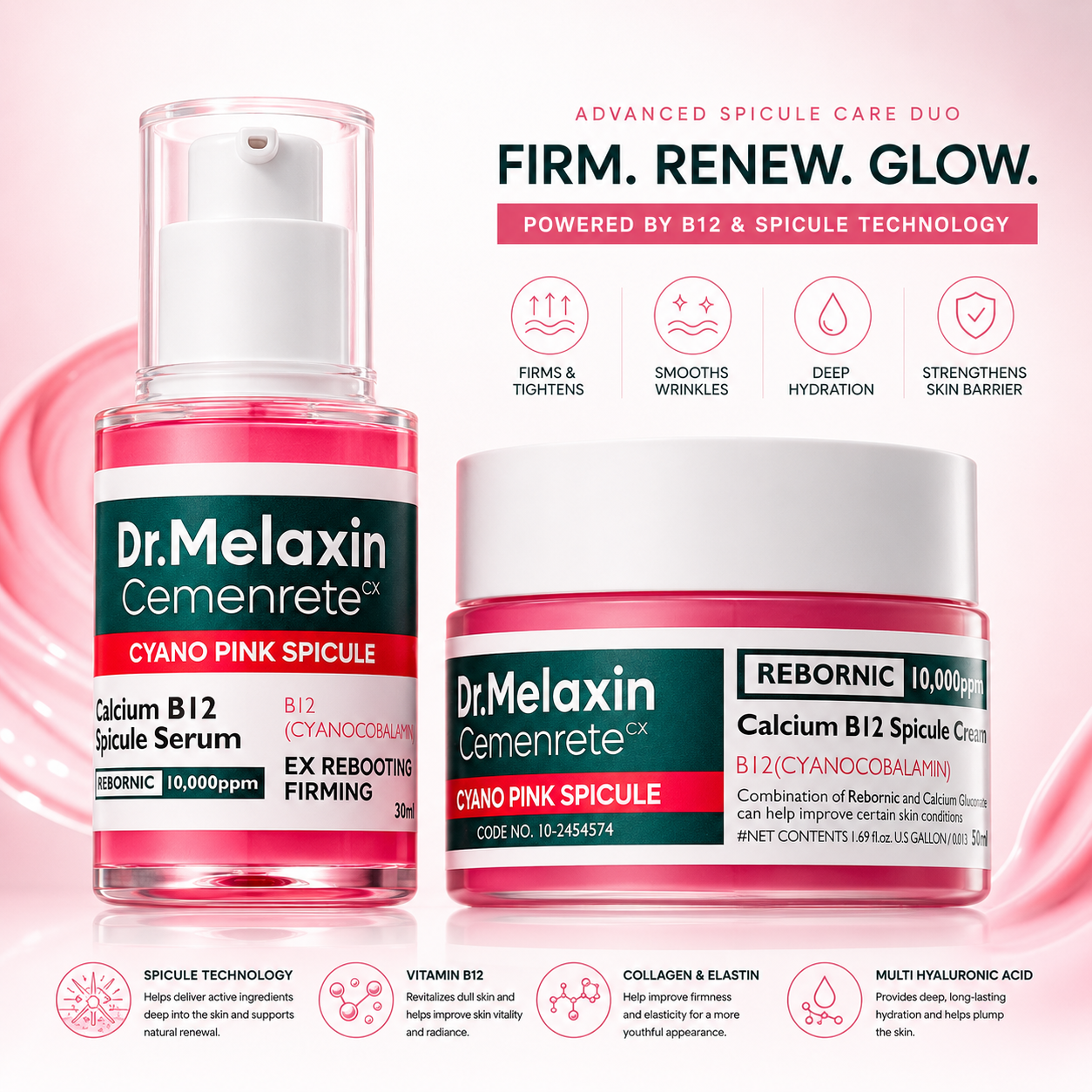 Cemenrete Cyano Pink Spicule Set