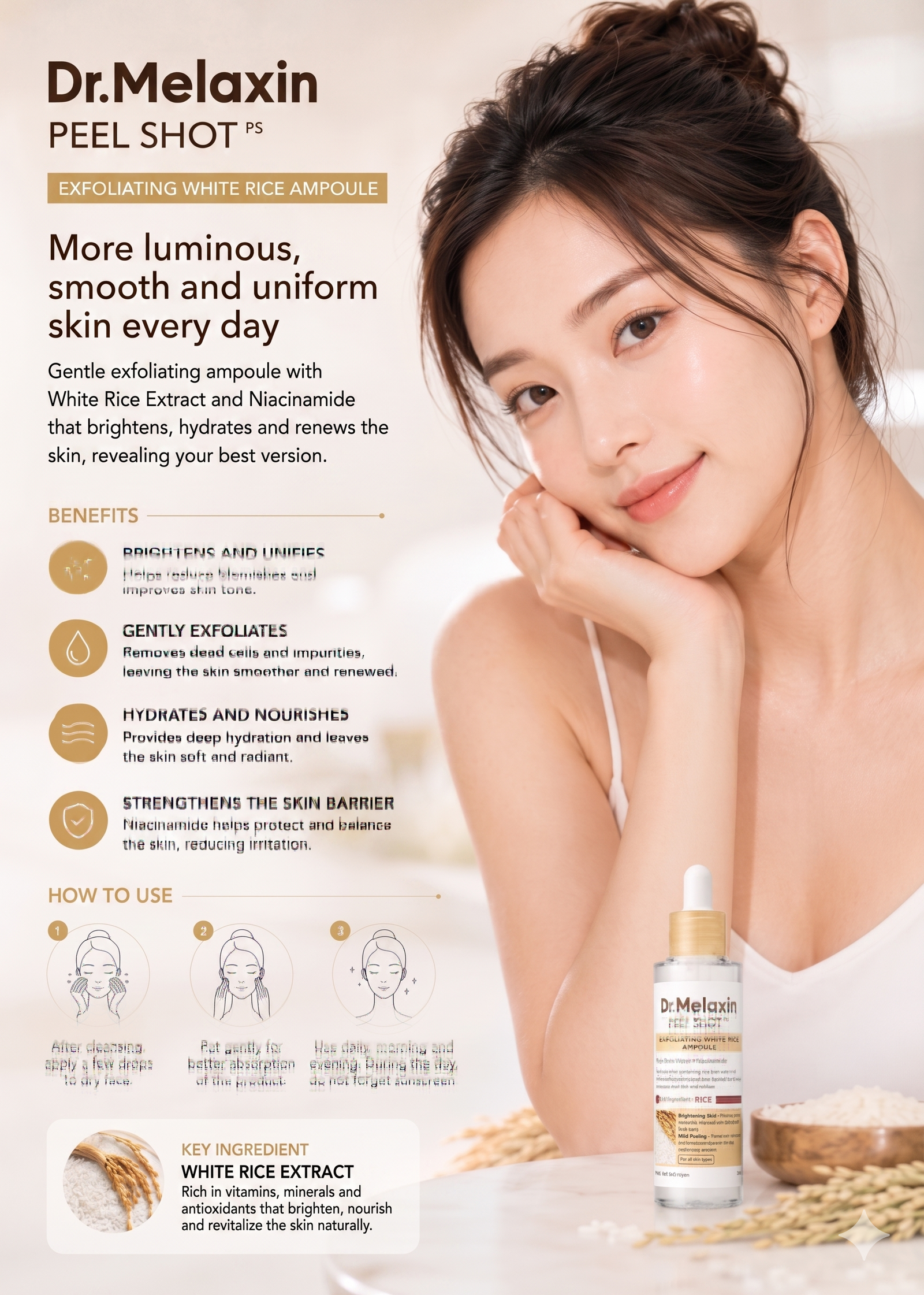 Peel Shot Glow White Rice Ampoule