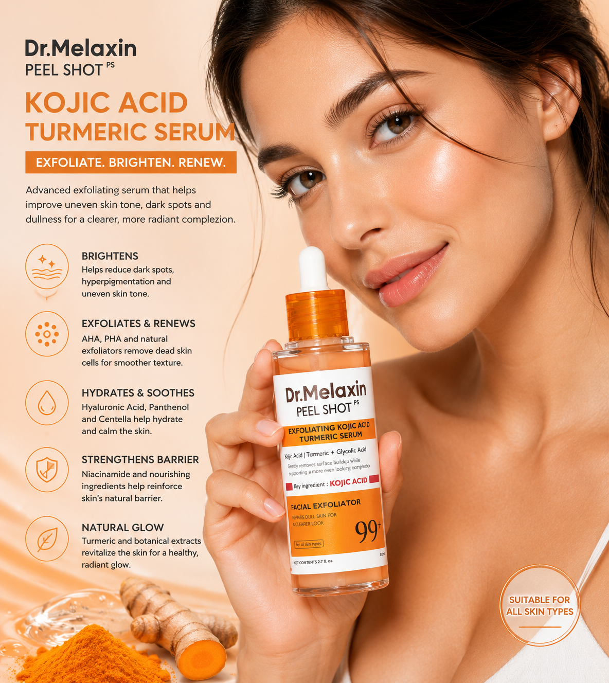 Peel Shot kojic Acid Turmeric Serum
