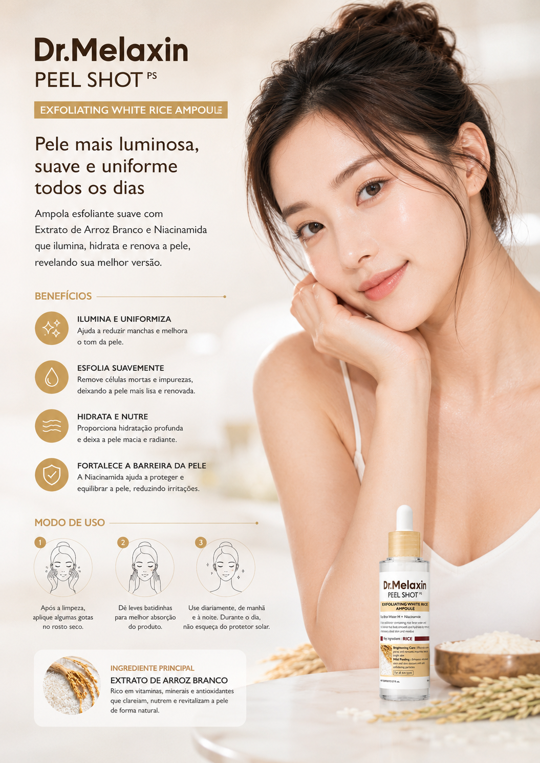 Peel Shot Glow White Rice Ampoule